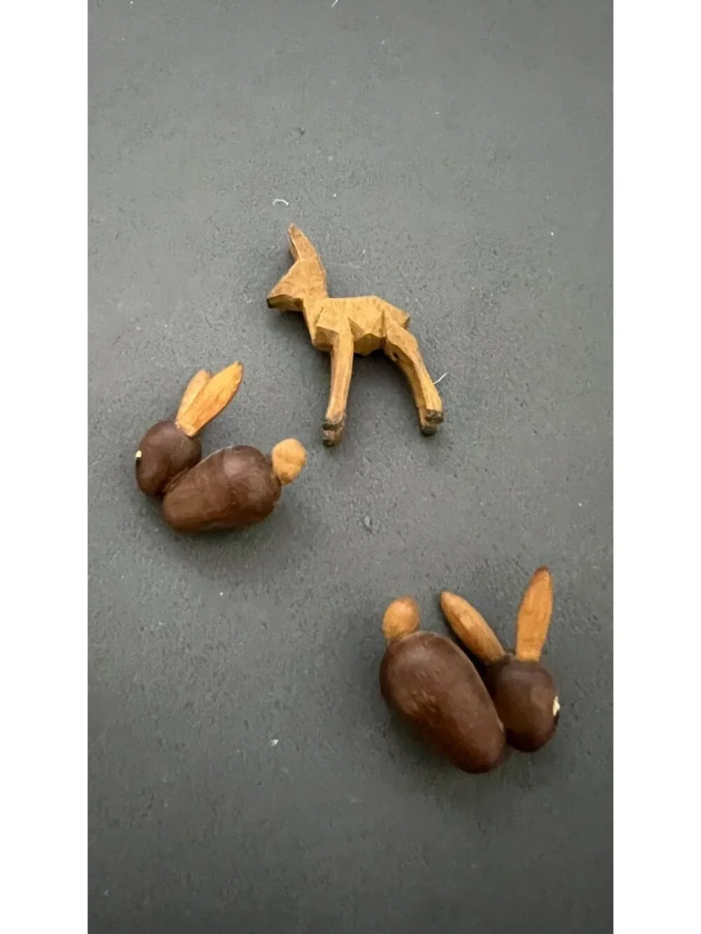 Handcrafted Wood German Figurines Boy Girl Animals Set